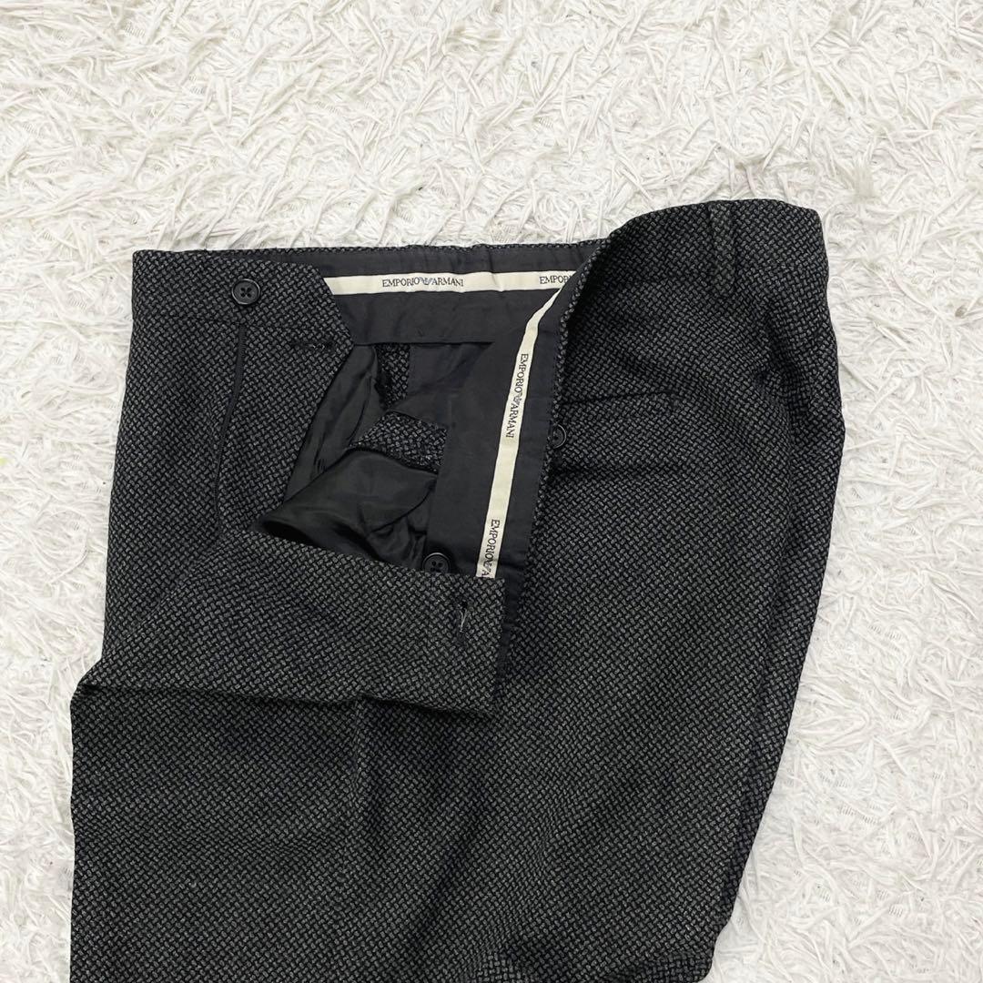 【美品✨】エンポリオアルマーニ セットアップ パンツスーツ 千鳥柄 グレー 灰色