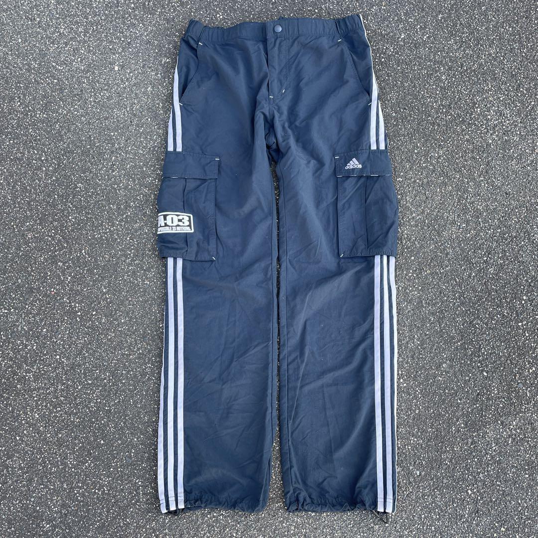 【00s アーカイブ】希少レア　adidas トラックカーゴパンツ　y2k