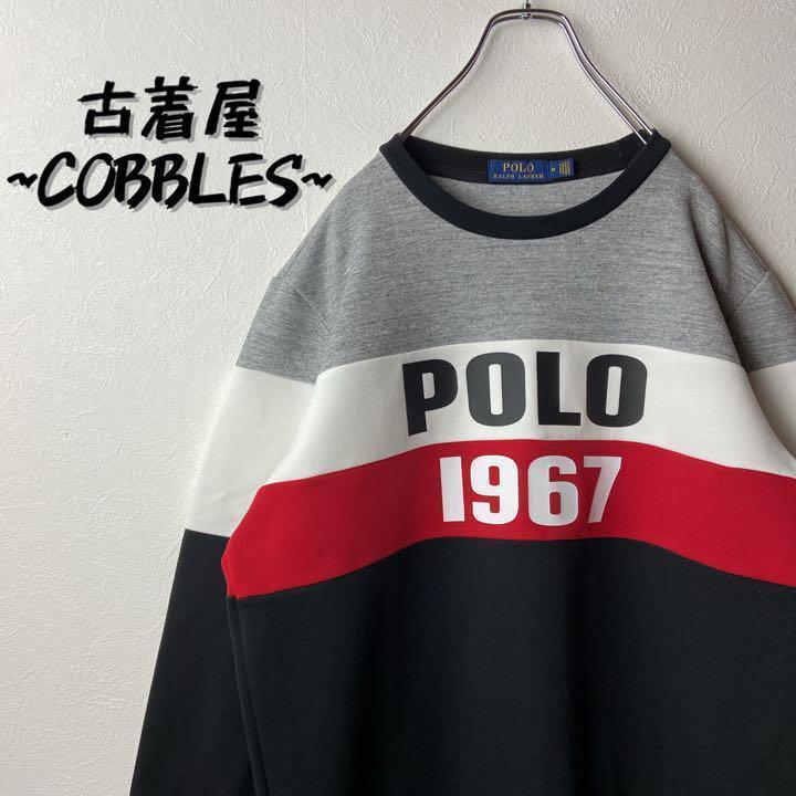 大人気 【人気リンガースウェット】RalphLauren古着マルチカラー90sで