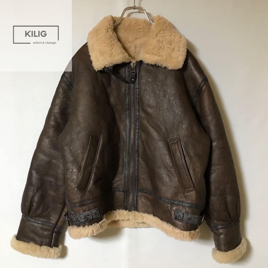 【US SHEEPSKIN】B-3　フライトジャケット　ヴィンテージ　USA製