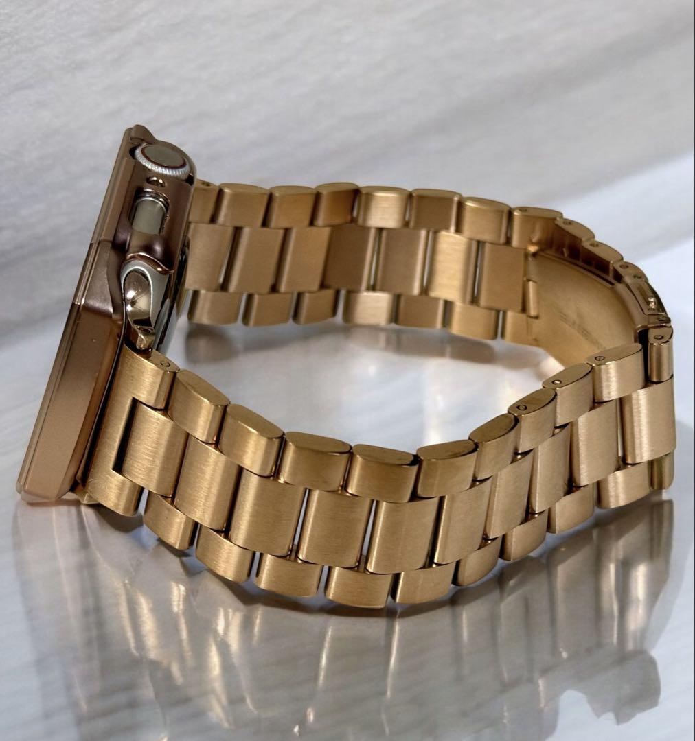 r★アップルウォッチバンド　ステンレスベルト　Apple Watchカバー