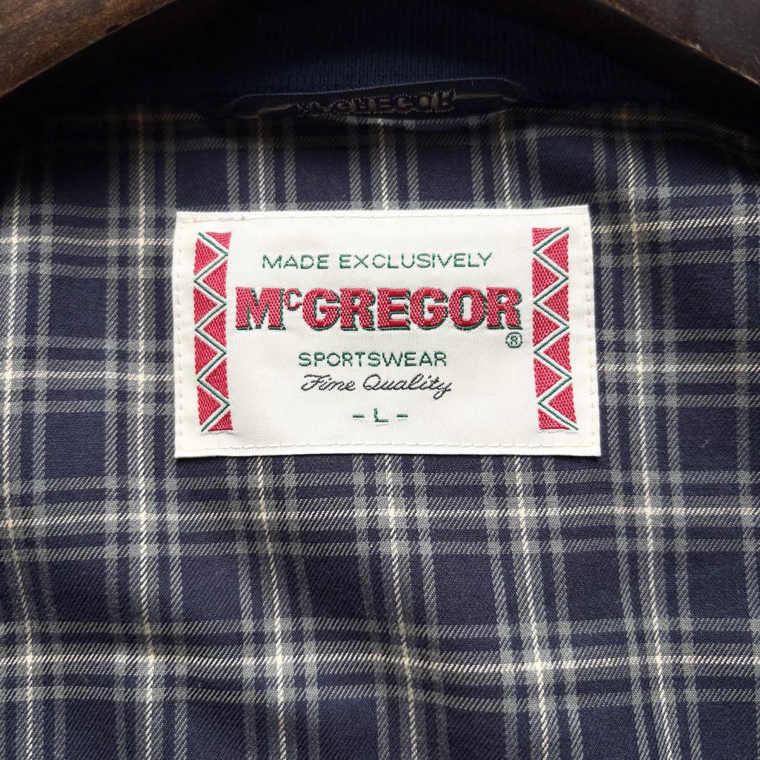 美品✨McGREGOR スウィングトップ チェック ブルゾン ネイビー L