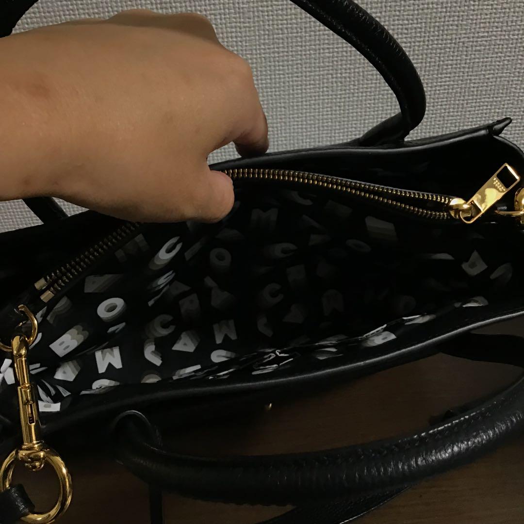 ☆開店セール☆ 美品 マークジェイコブス レザー カデナ ロゴ 2WAYバッグ② 画像6
