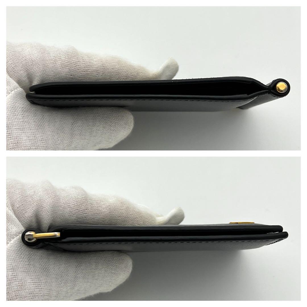 サンローランパリ マネークリップ【美品】 美品】サンローラン マネークリップ 黒 メンズ 箱付き 付属品完備