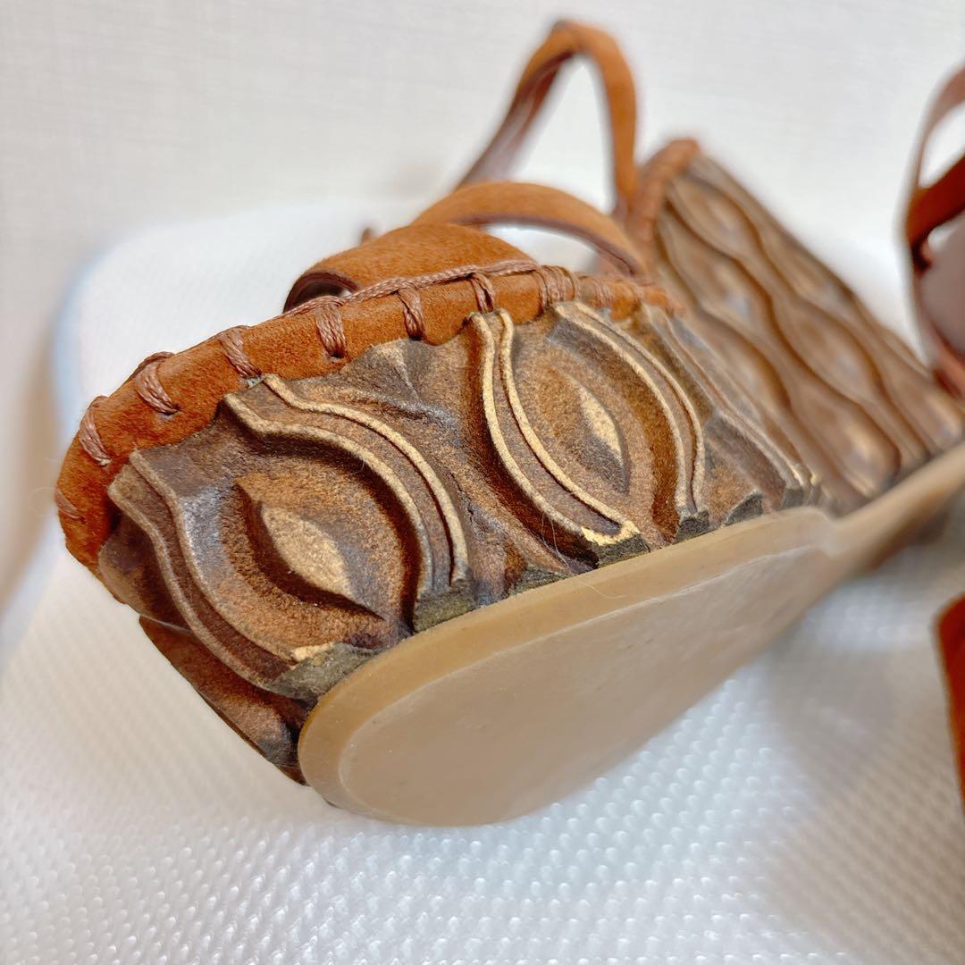 MIU MIUスエード ウェッジソールサンダル