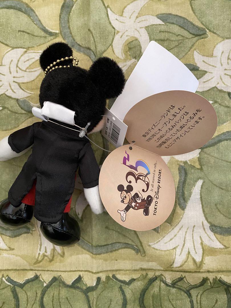 ミッキー35周年　ミッキー　ディズニー　ぬいぐるみ　キーホルダー　バッチ　新品