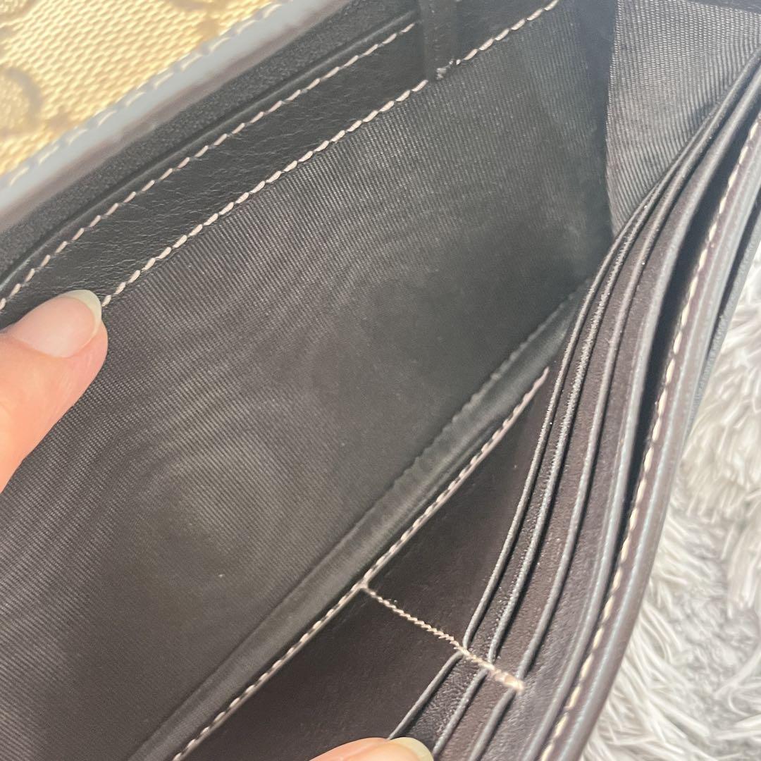 GUCCI✨長財布　ラブリーハート　GGキャンバス ダークブラウン　レディース