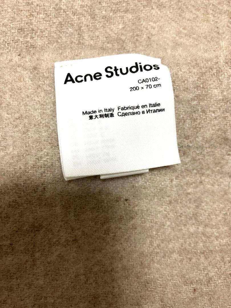 美品Acne Studios フリンジウールスカーフ マフラー　大判