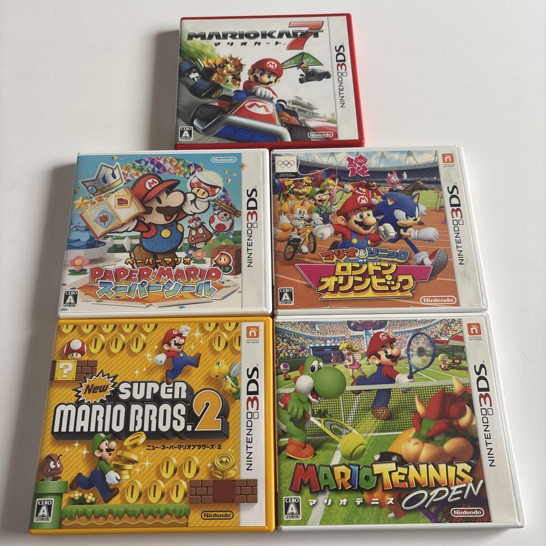 3DSカセット マリオ5点まとめ売り