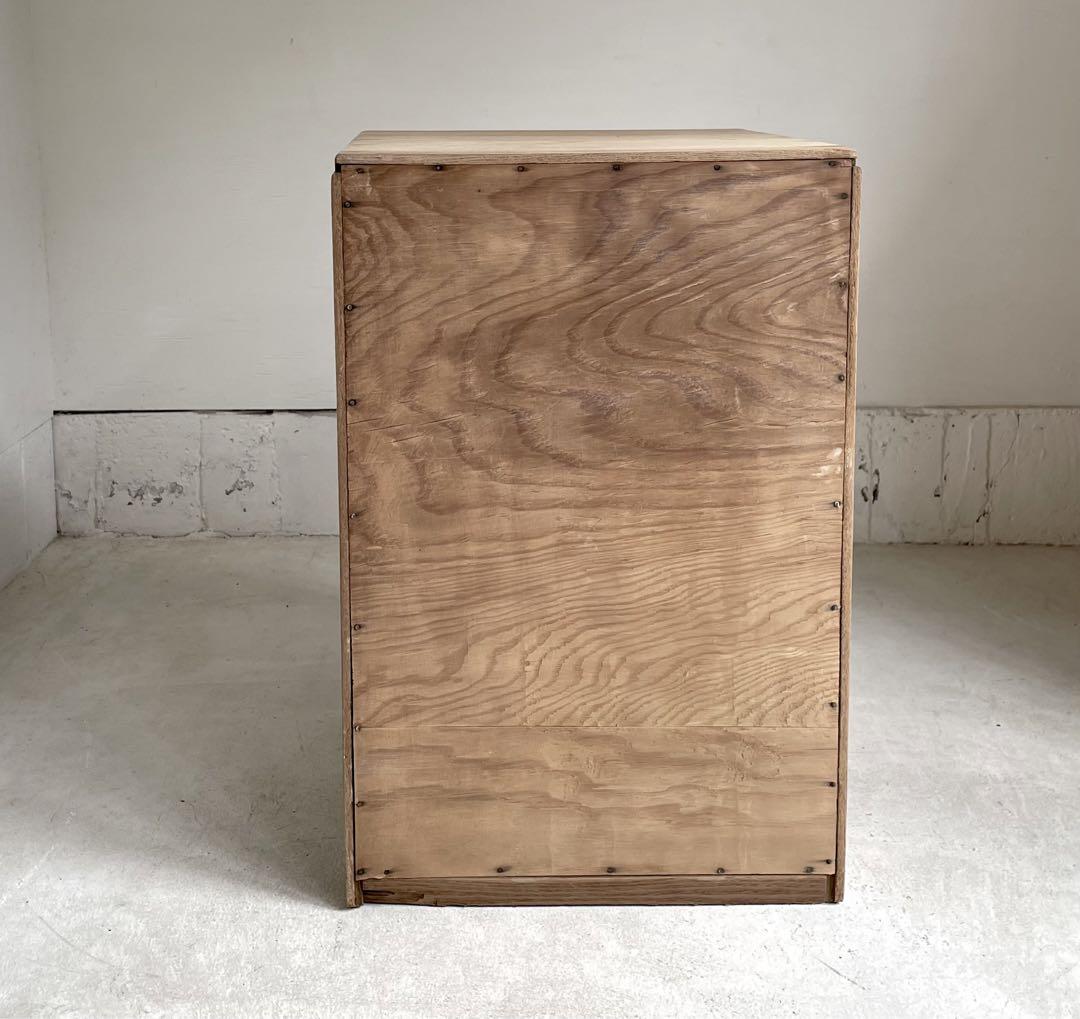 時代家具 伝統工芸品 雲竜鉄地金具 木製 車箪笥 収納