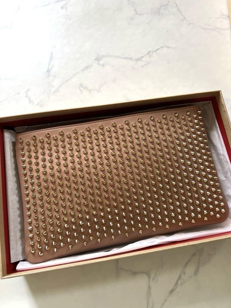 Louboutinルビポッシュ クラッチバッグ スパイクスタッズ