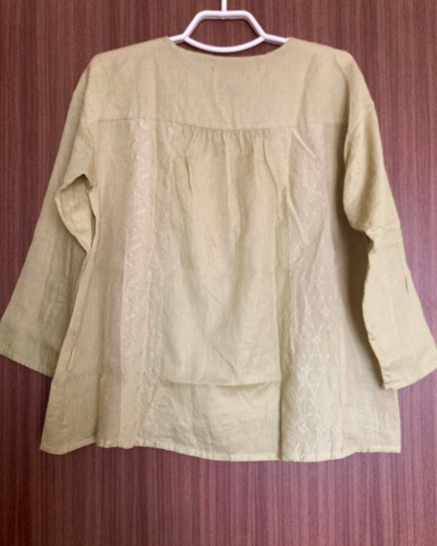 パドカレ Pas de Calais エンブロイダリーレースパッチワークブラウス