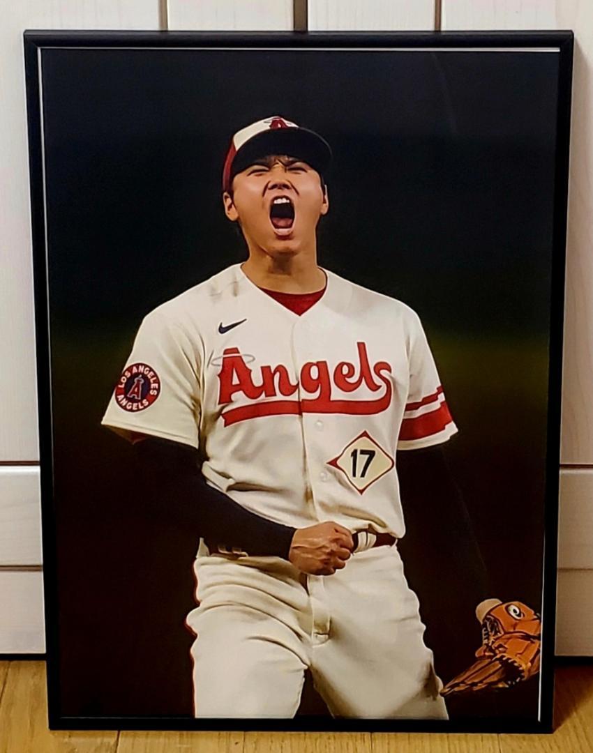 かずぅドジャース大谷翔平 ！A3サイズポスターフレーム付き⑥セット 祝ドジャース大谷翔平 2024年MVP獲得！A3サイズポスターフレーム