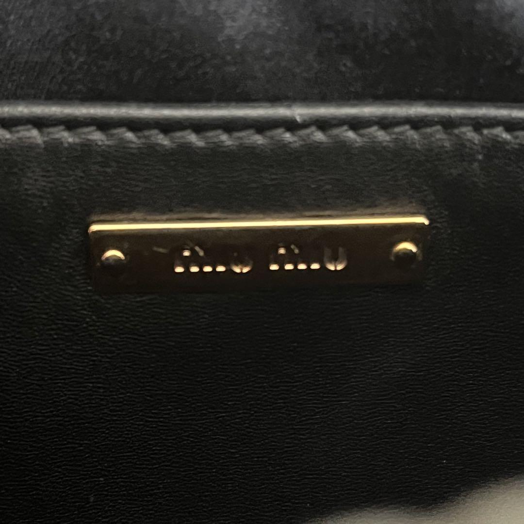 ✨美品✨　MIUMIU  マテラッセ ショルダーバッグ ブラック レザー