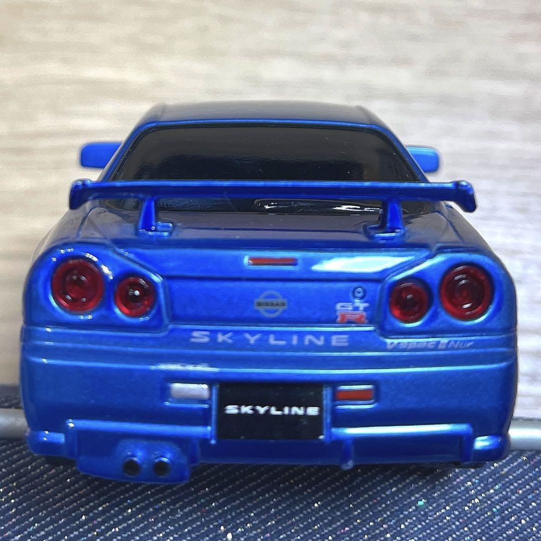 GT-R 34スカイラインV-spec II nur 青 プルバックカー - メルカリ