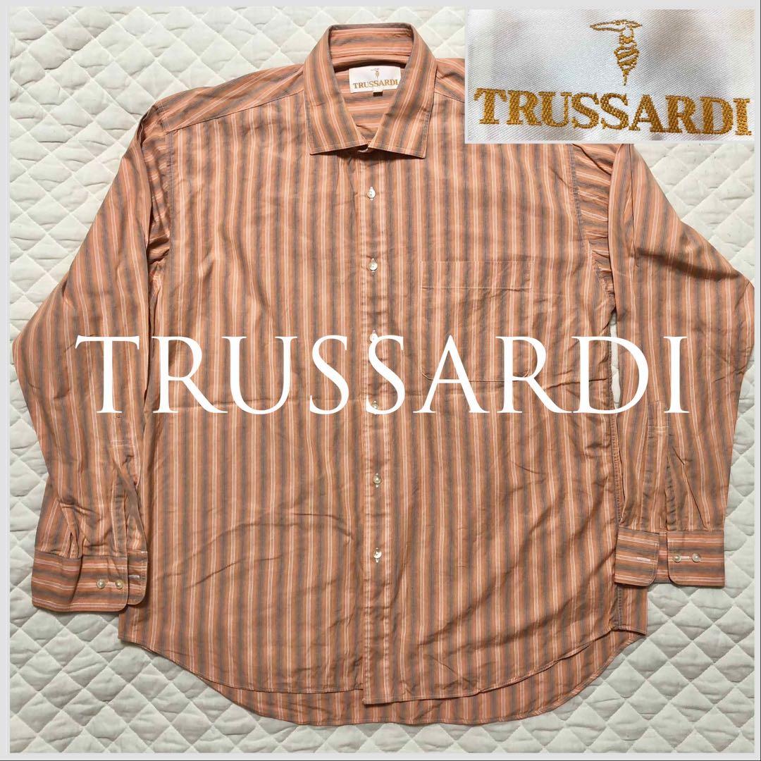 トラサルディー ストライプ シャツ