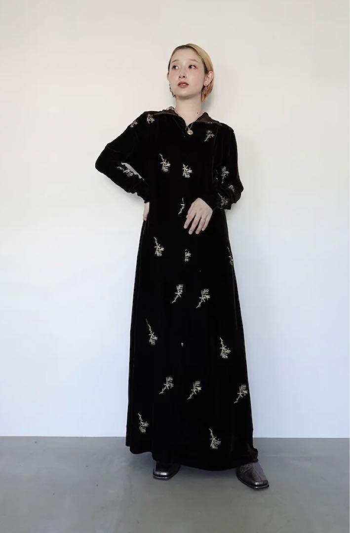 福袋・半額ポスター - クリーニング屋さん専用の通 マルテ Sahara 2way Velvet Embroidery Dress ワンピース