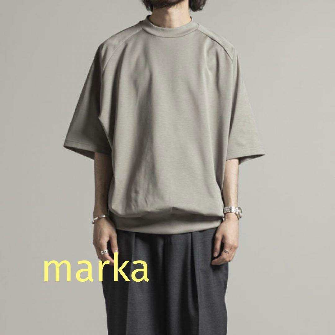 marka CREW NECK S/S COMPACT天竺 LIGHT GRAY