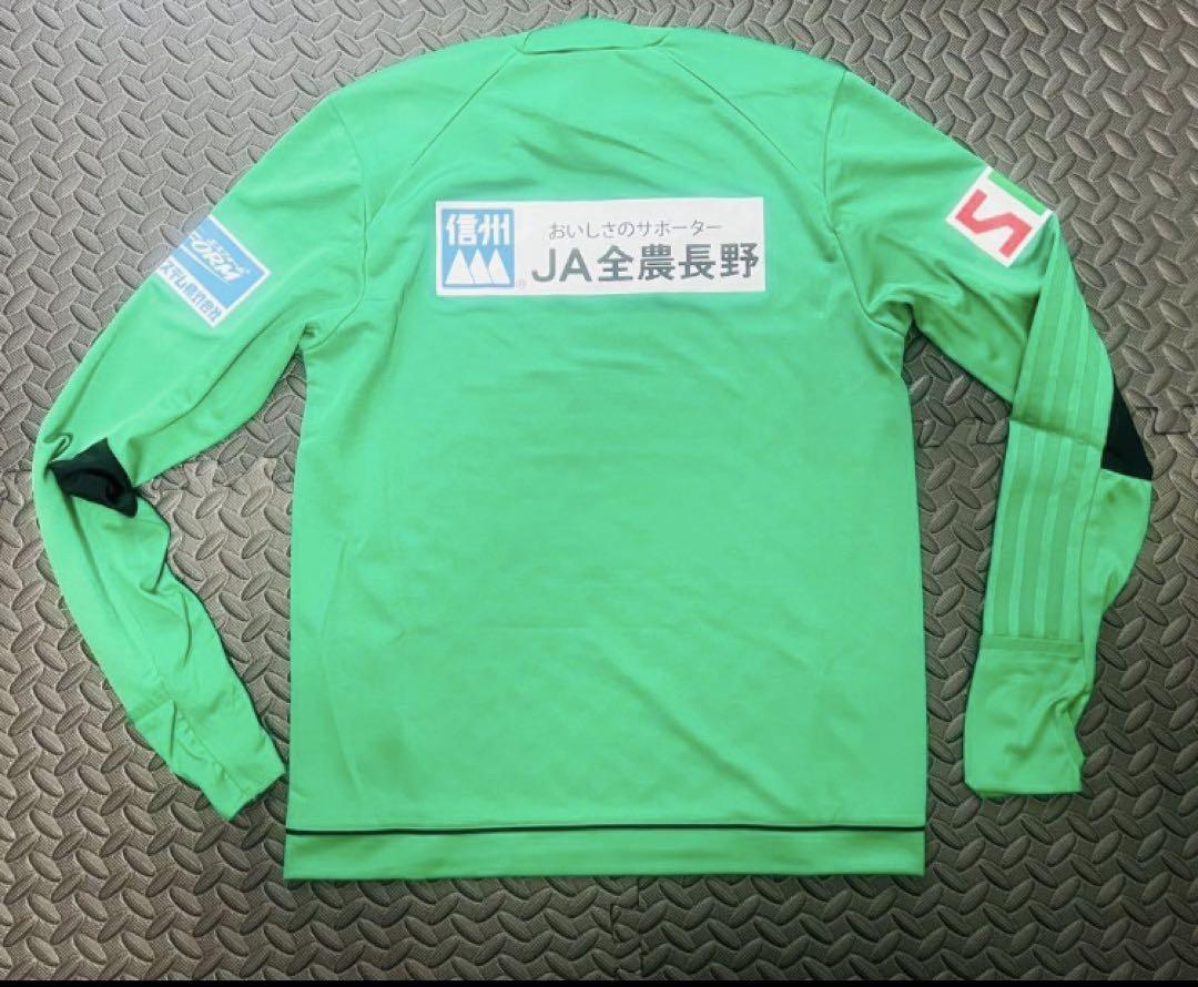松本山雅　トレーニングトップ　adidas グリーン 長袖 スポーツウェア