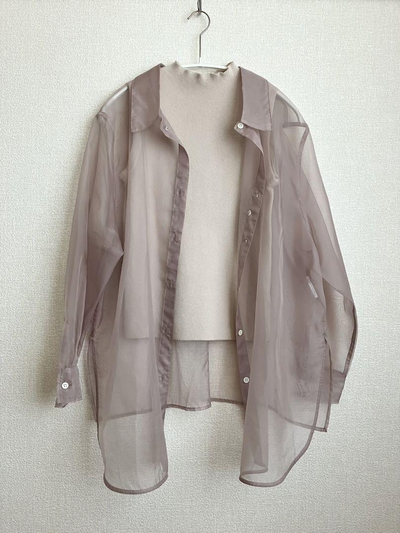 FRAY I.D シャツレイヤードニット BEG