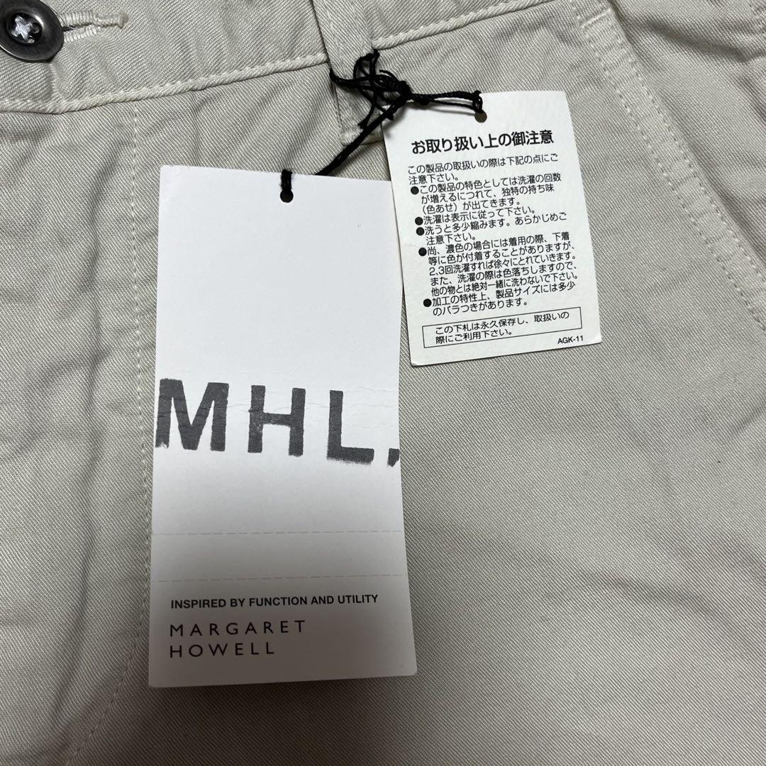 未使用タグ付】MHL チノパンベージュ サイズ2 MARGARETHOWELL