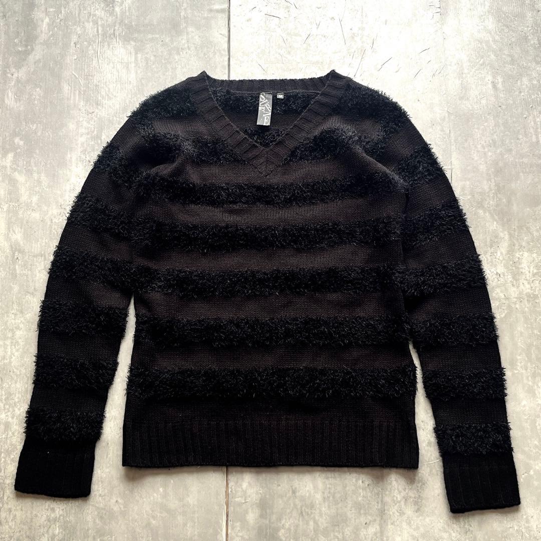 archive grunge border knit ROCK punk y2k