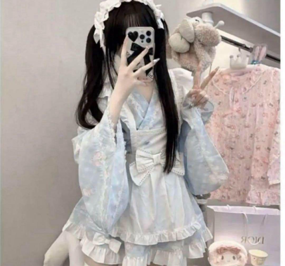 地雷系ワンピース セットアップ ドレス浴衣