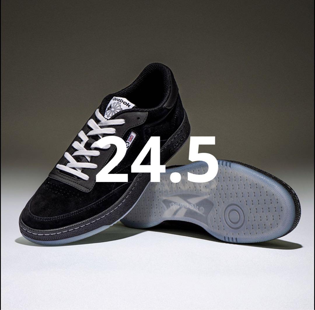 Reebok SixTONES スニーカー 黒 ブラック 24.5cm