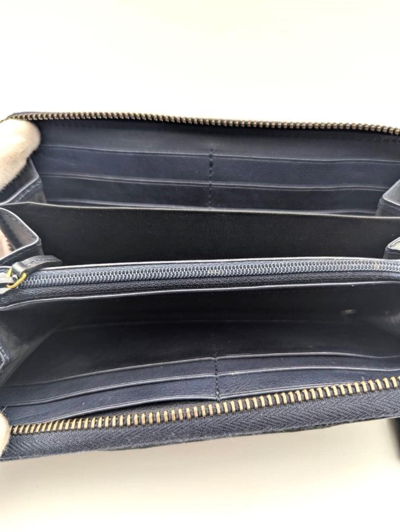 グッチ GUCCI シェリーライン GGキャンバス バンブー　ラウンド 長財布