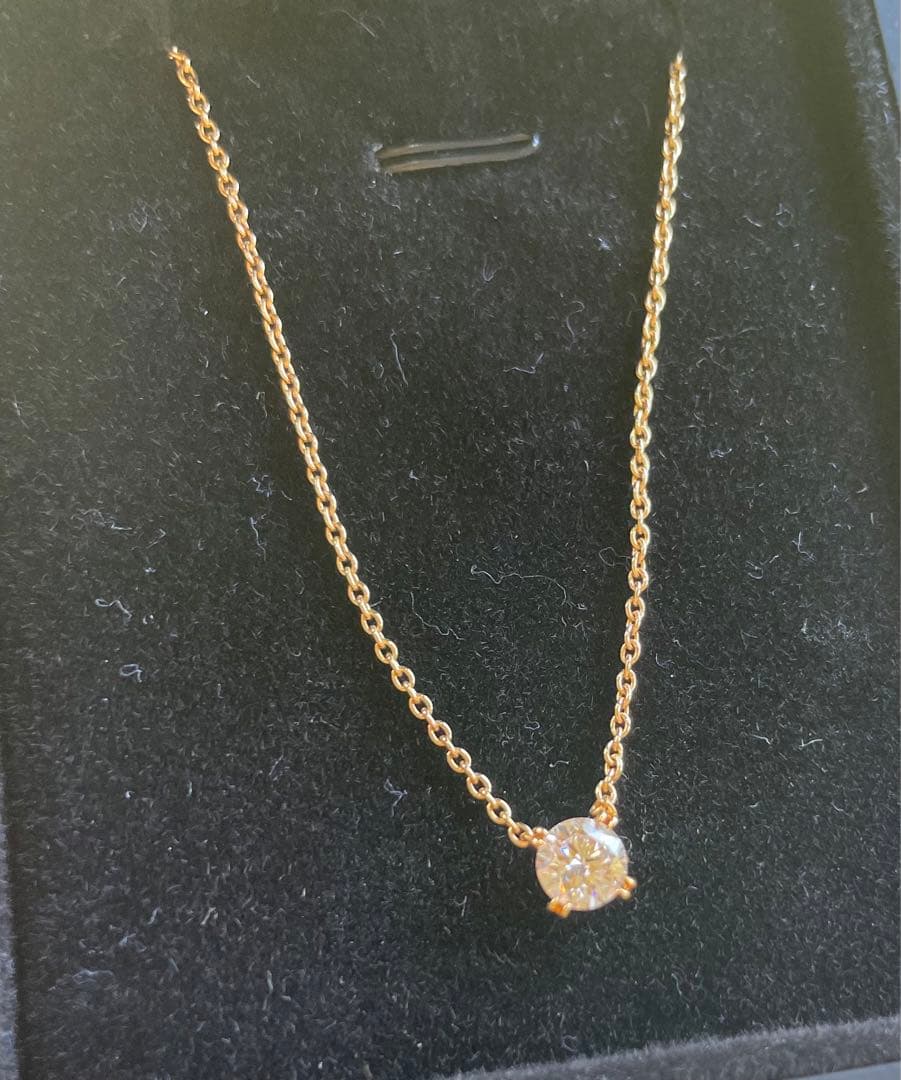 【まあ様専用】lkサロン0.51カラットラボグロウンネックレス 