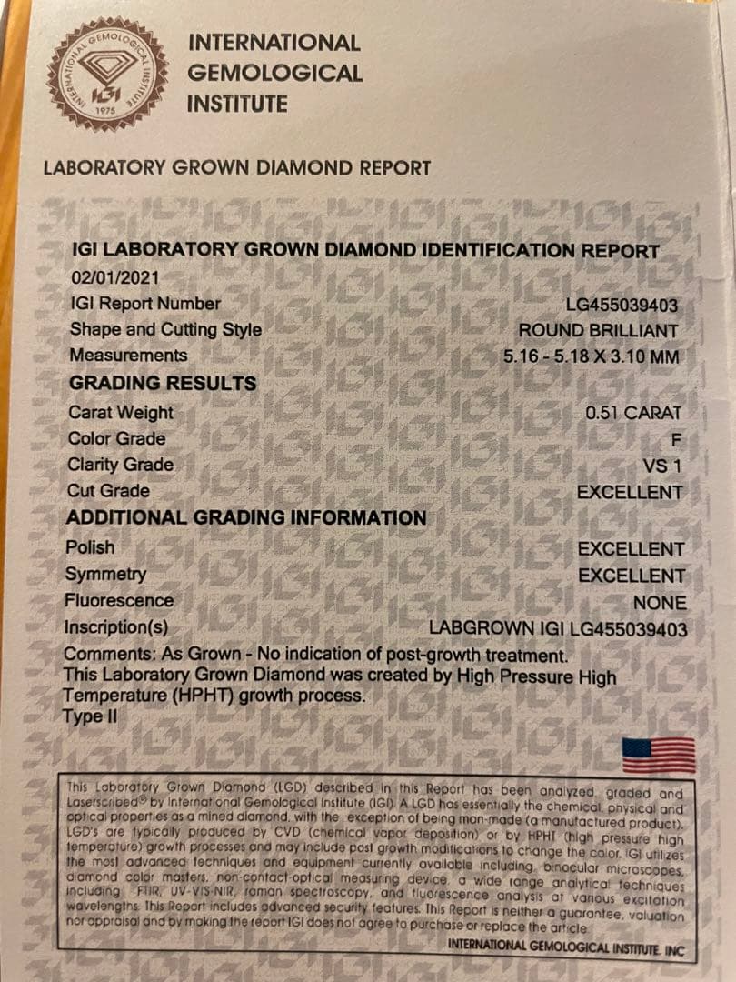 【まあ様専用】lkサロン0.51カラットラボグロウンネックレス 