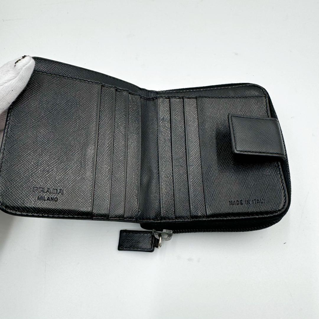 プラダ 二つ折り財布（札入れ） 財布 メンズ サフィアーノ