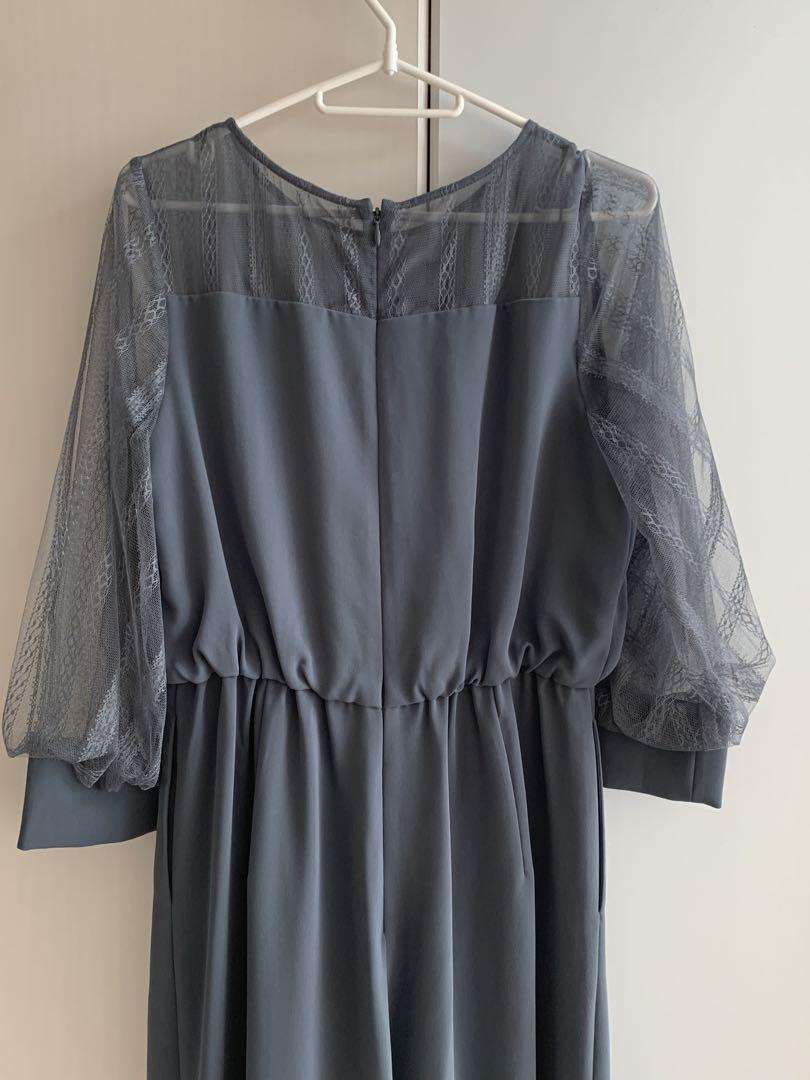美品】Aimer エメ ストライプレースボリュームスリーブ