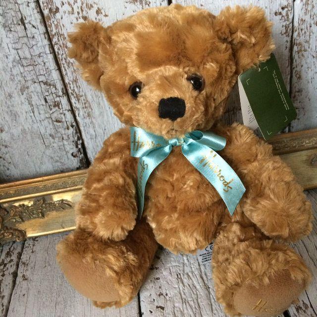 Harrods ぬいぐるみ くま ギフトバッグ メッセージカード 付き