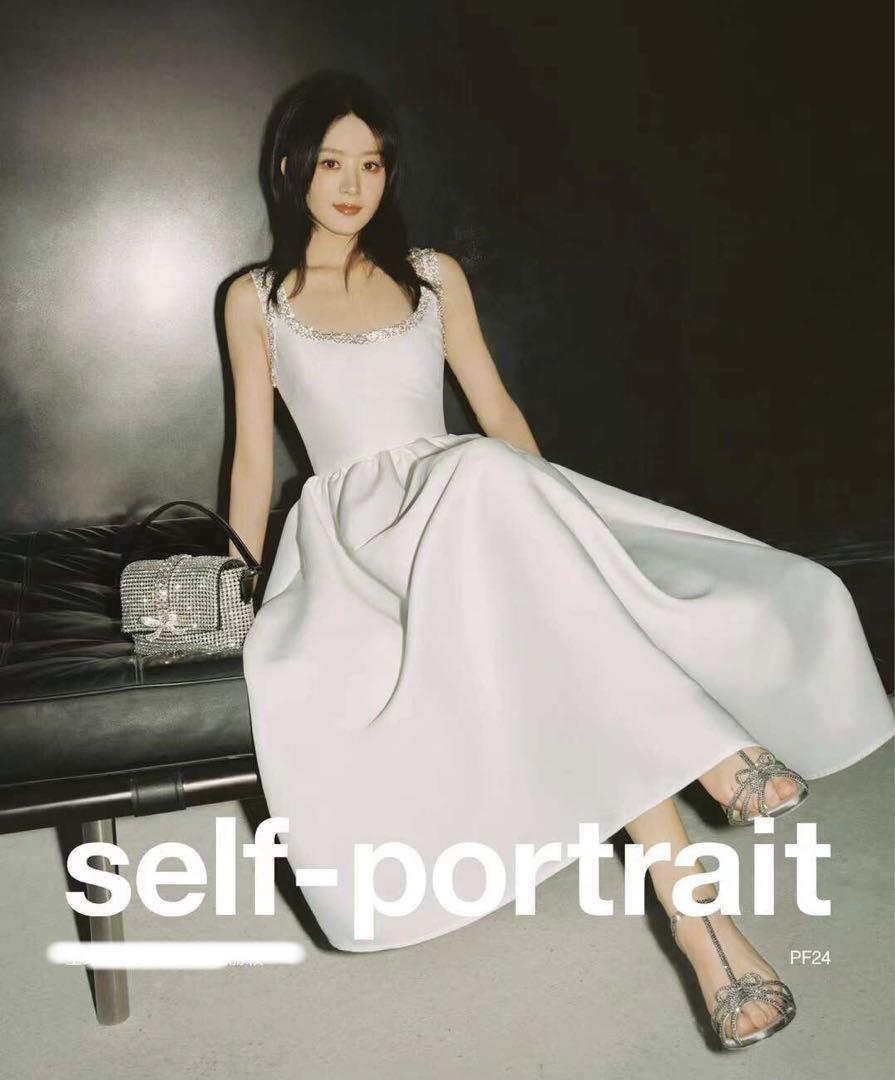 ❇️Selfportrait正規24新作セルフポートレートホワイトフレアワンピース 画像2