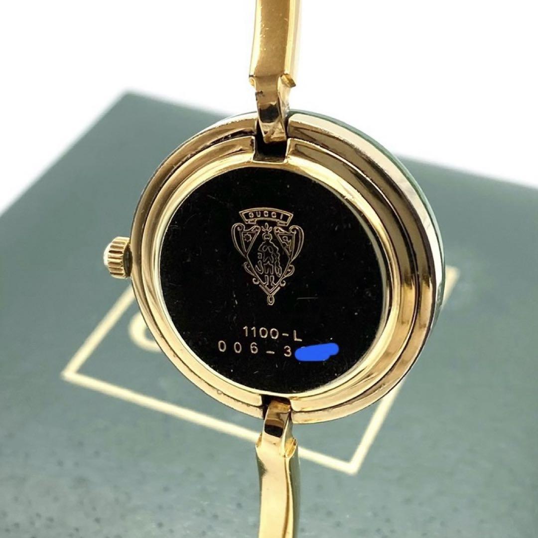 良品☆稼働　GUCCI チェンジベゼル　新品電池　レディース腕時計