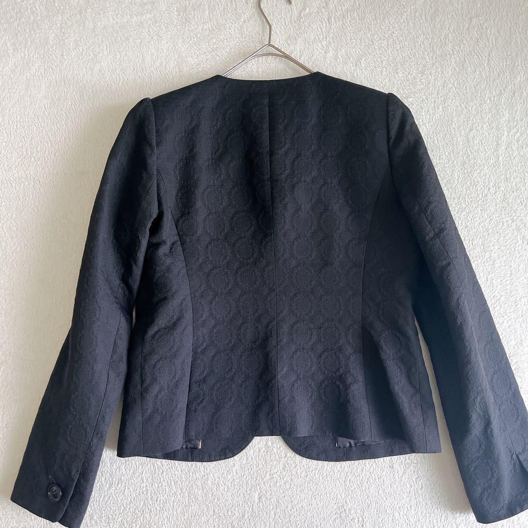 【美品】 BURBERRYLONDON スカートスーツ 黒 42 40 三陽商会 Burberry LONDON(バーバリーロンドン) スカートスーツ