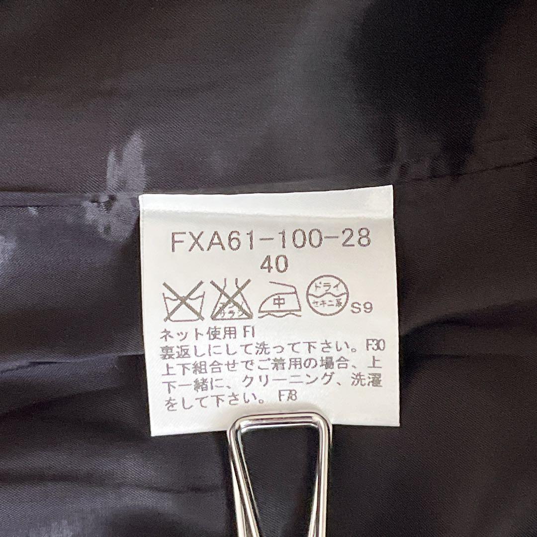 美品☆ BURBERRY LONDON ジャガードスーツ ノーカラーシルク混 L