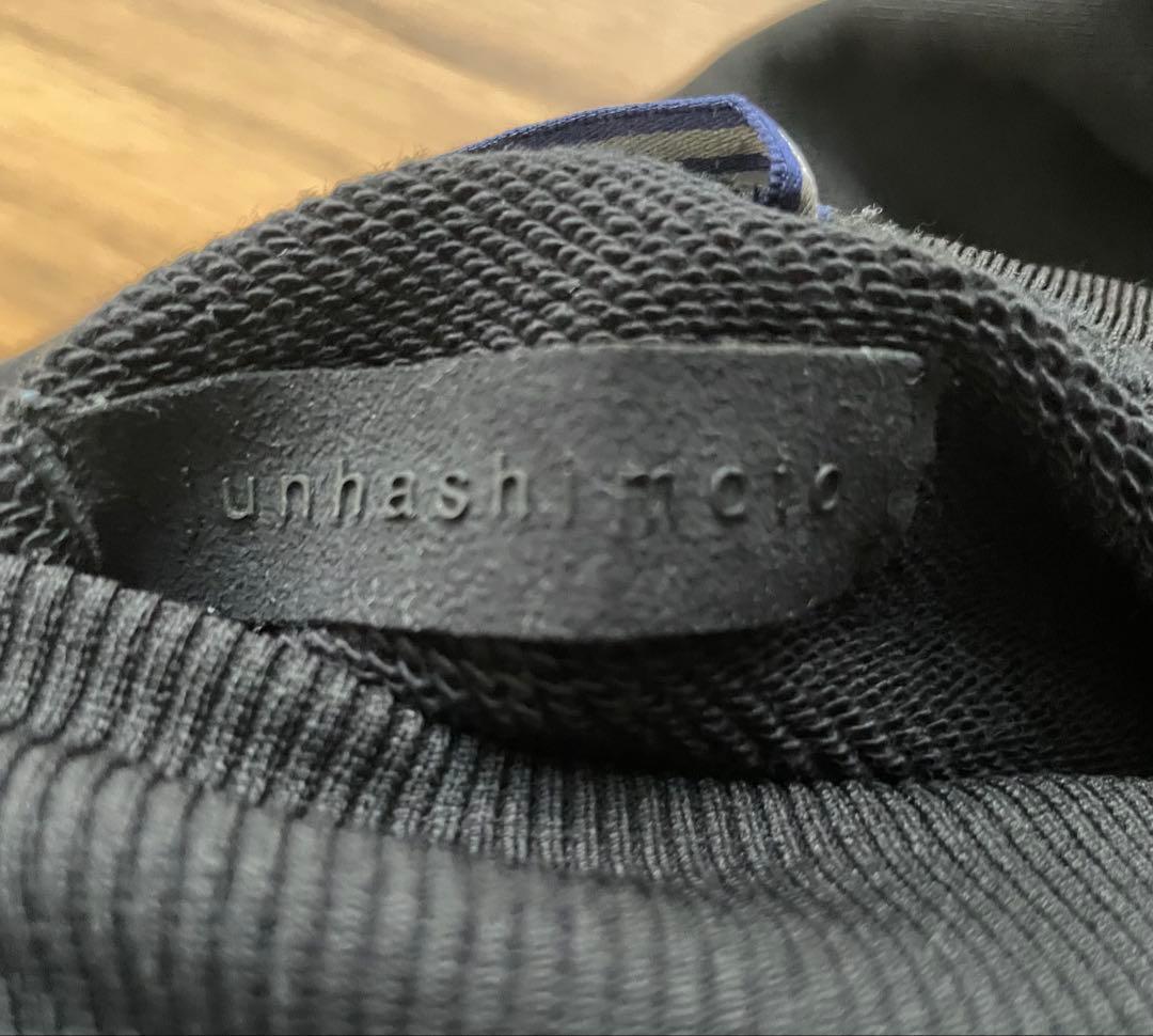 junhashimotoブラック パーカー フード付き