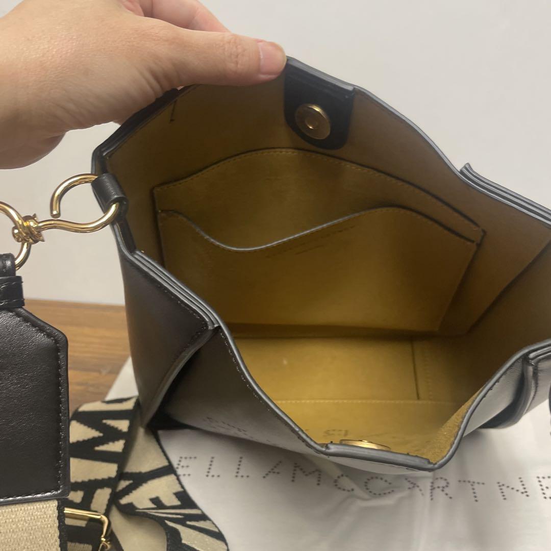 Stella McCartney ブラック スエード バッグ STELLA McCARTNEY ブラックショルダーバッグ - メルカリ
