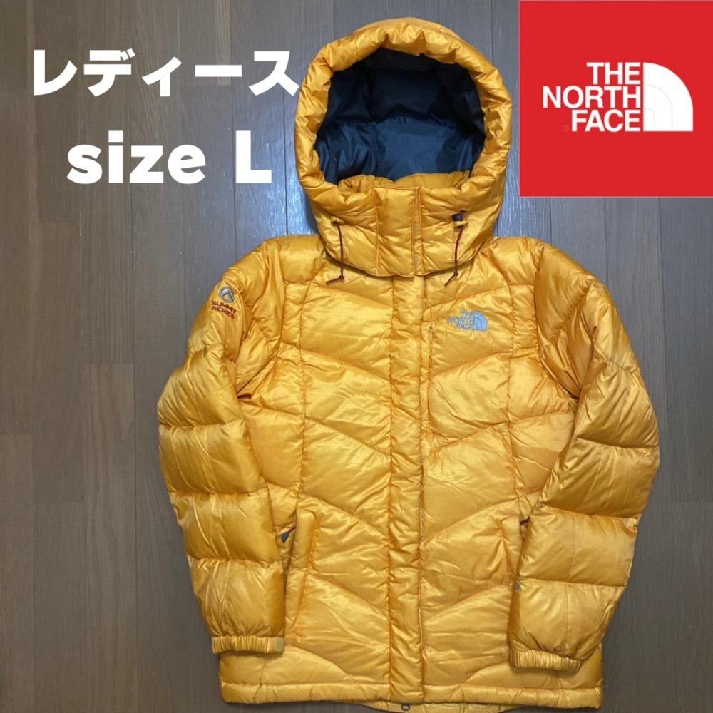 【早い者勝ち】ノースフェイス　ダウンジャケット　イエロー　レディース　L
