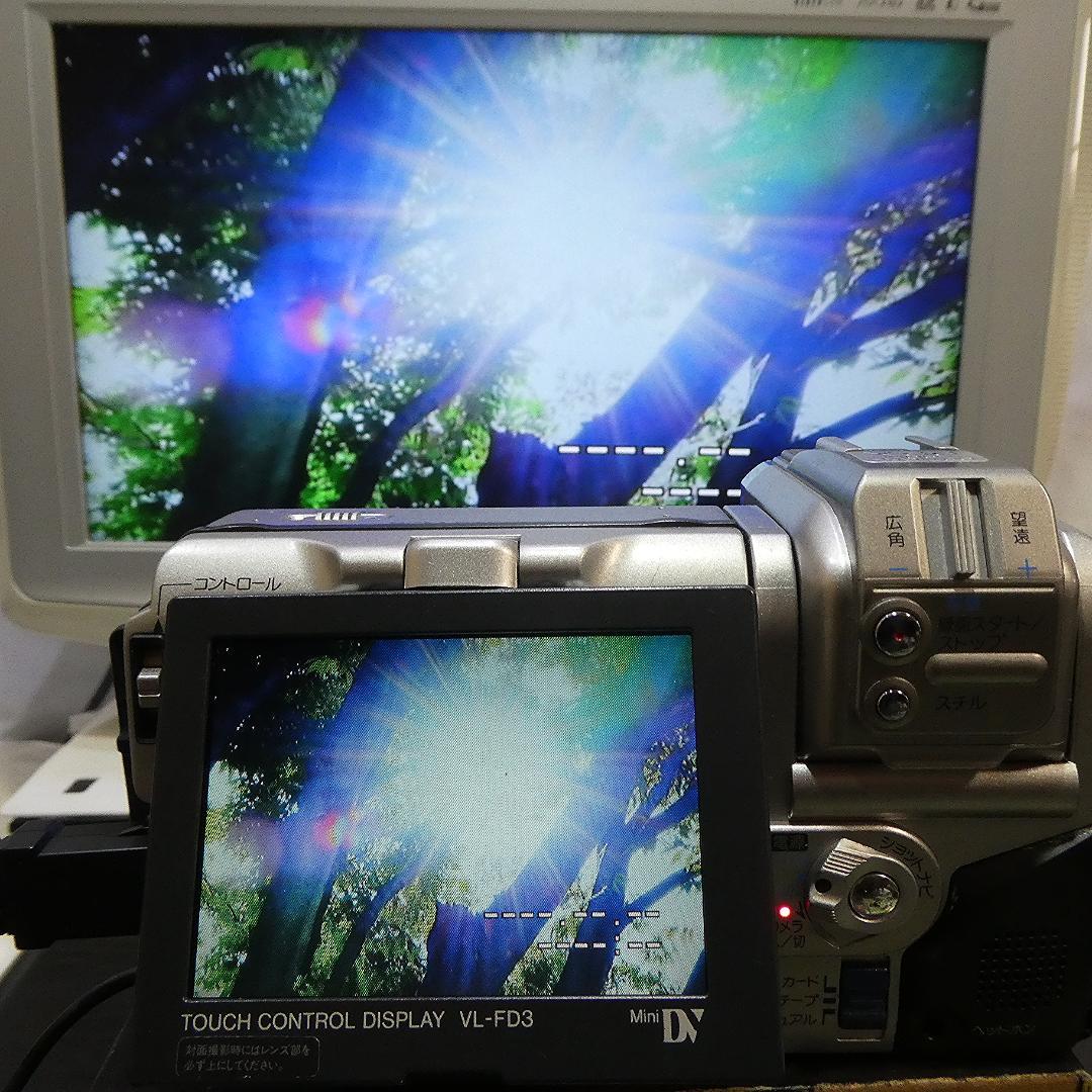動作良好 シャープ VL-FD3 MiniDV ビデオカメラ ダビングに最適 !