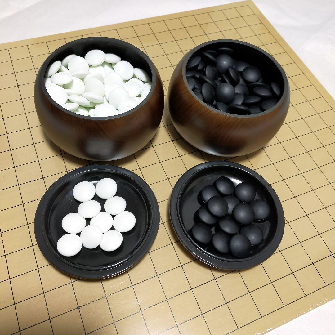 ✨未使用品　卓上碁盤10号 碁石32号・碁笥セット 囲碁ラボジャパン