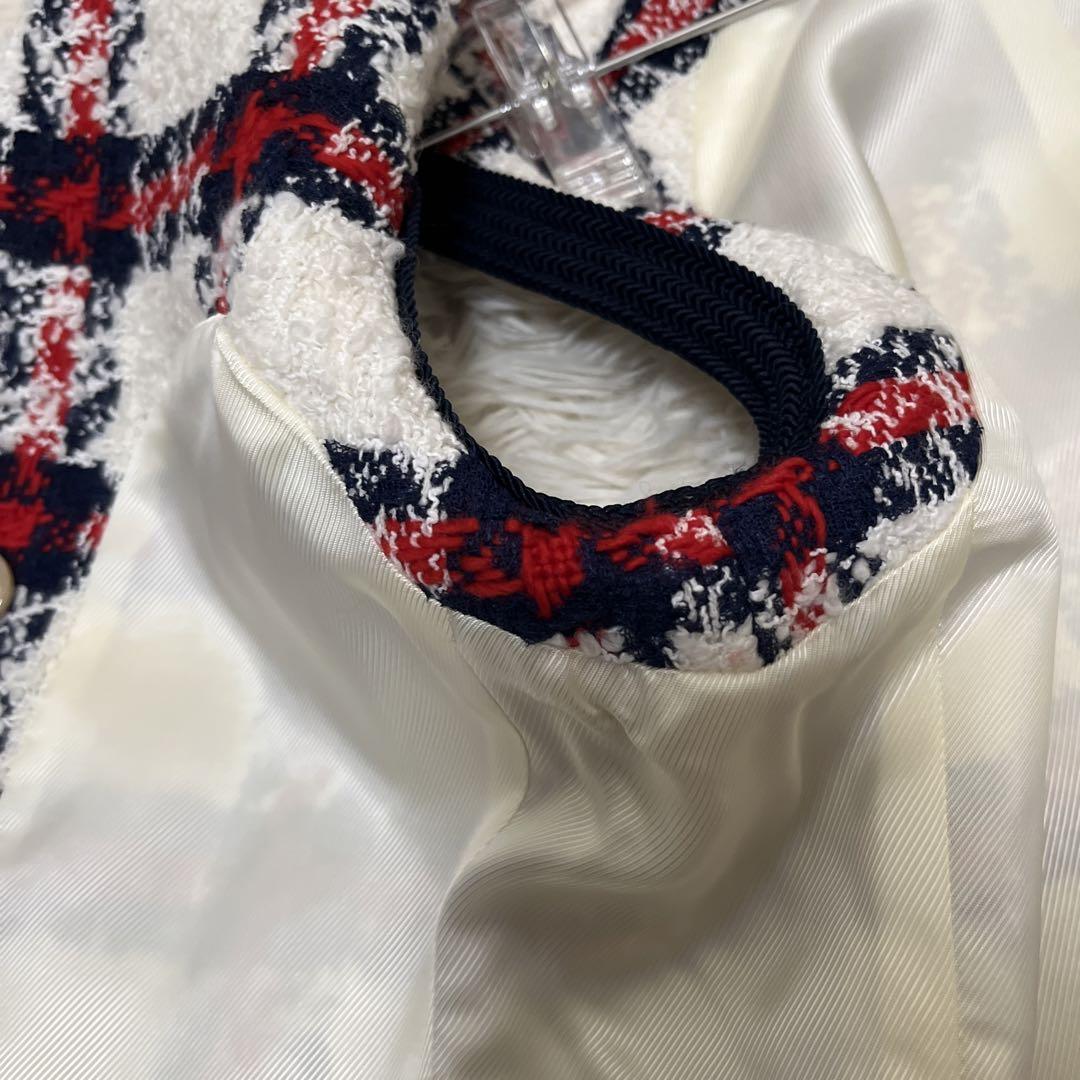GUCCI グッチ　ツィード　ベストとスカート　ゴールドボタン　38サイズ