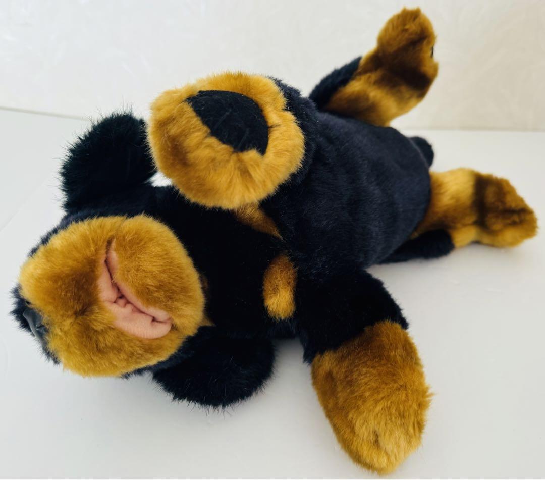 吉徳　ミニチュアダックス　リアル　犬　ぬいぐるみ　昭和レトロ 即納】レトロぬいぐるみこれくしょん ネムリ犬ロン 180617 吉徳