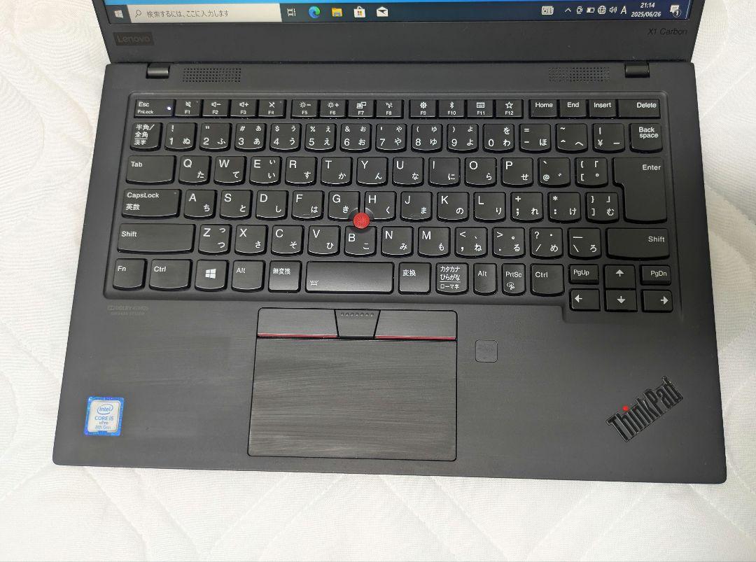 ThinkPad X1 Carbon gen7 Core i5第8世代