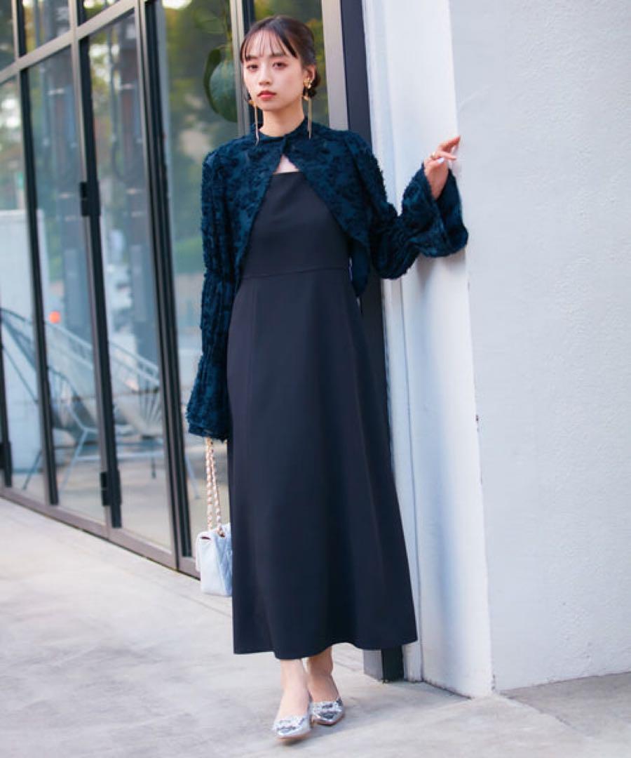 【VIS DRESS】　シャーリングボレロセット　ワンピース