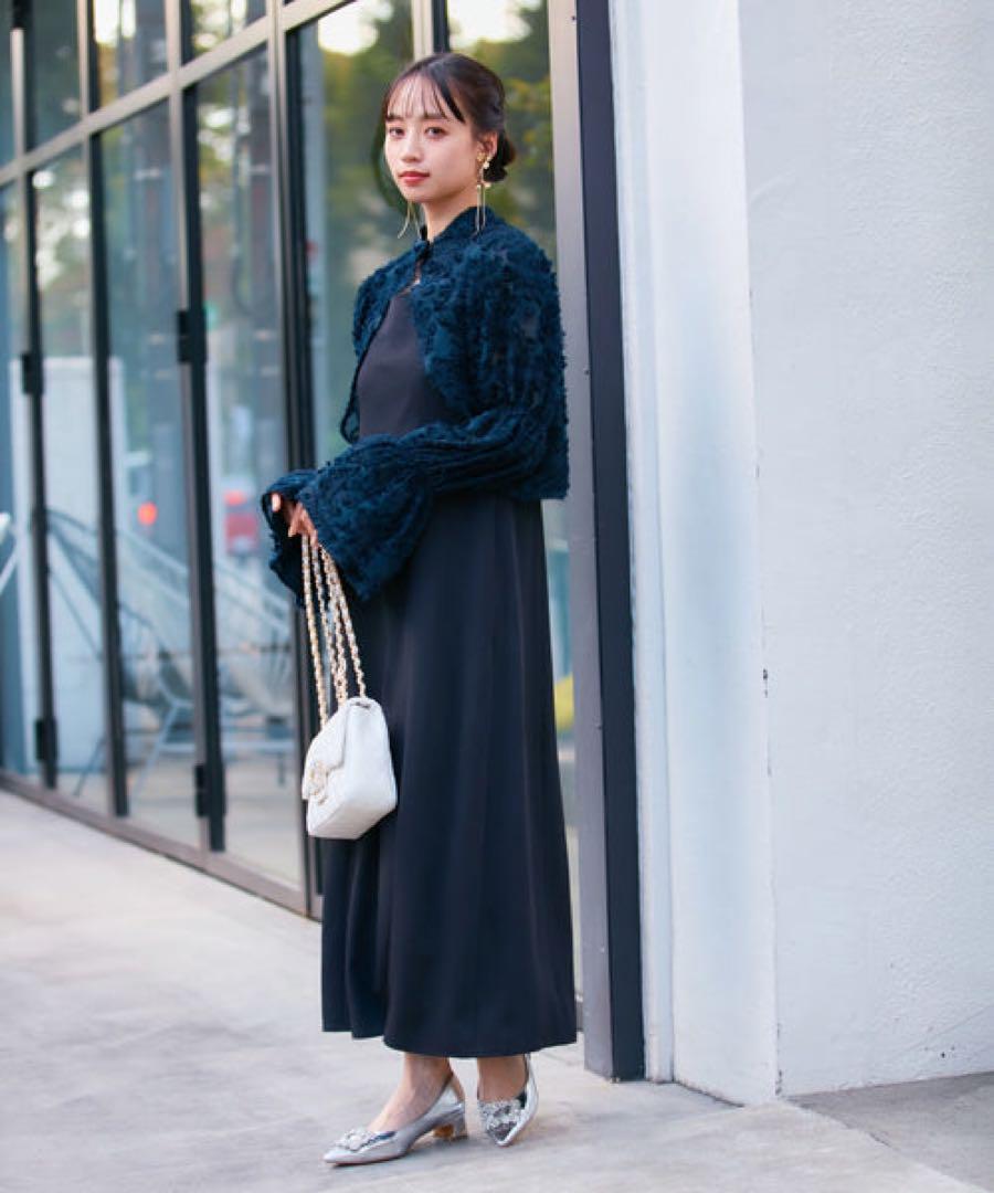 【VIS DRESS】　シャーリングボレロセット　ワンピース