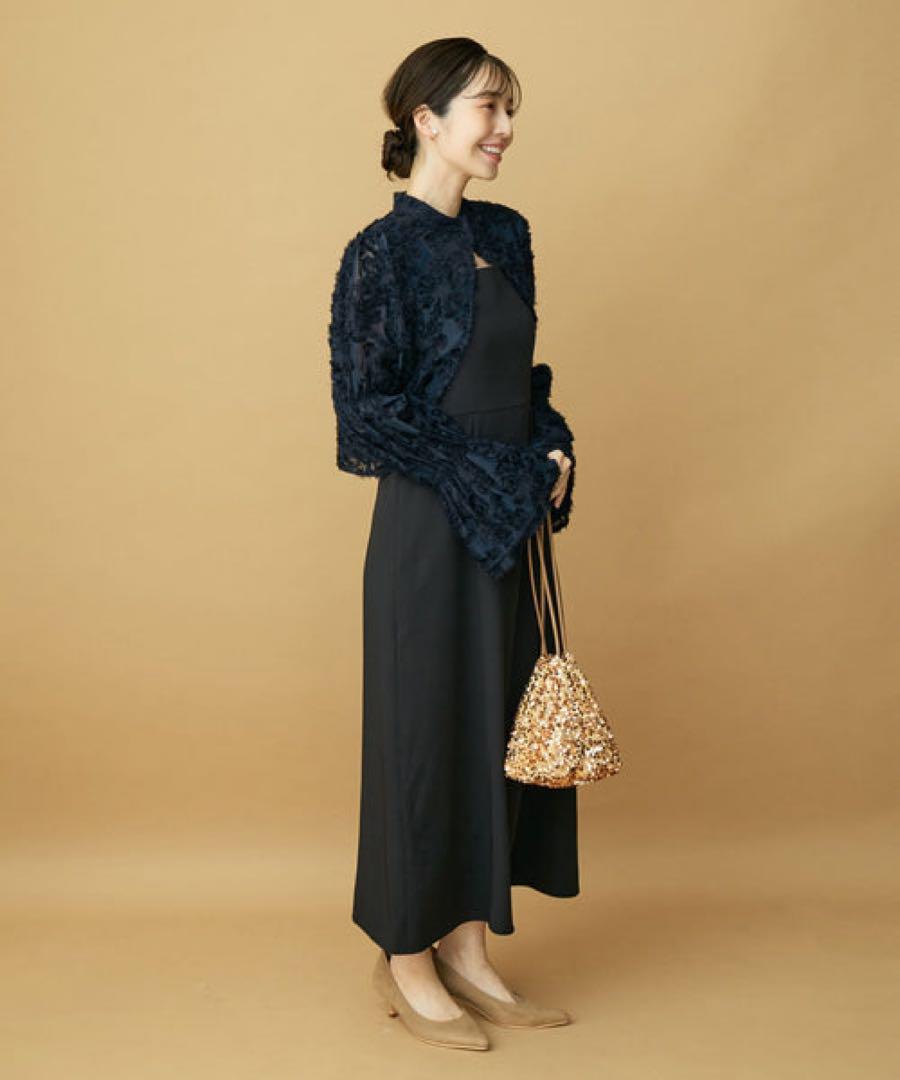 【VIS DRESS】　シャーリングボレロセット　ワンピース