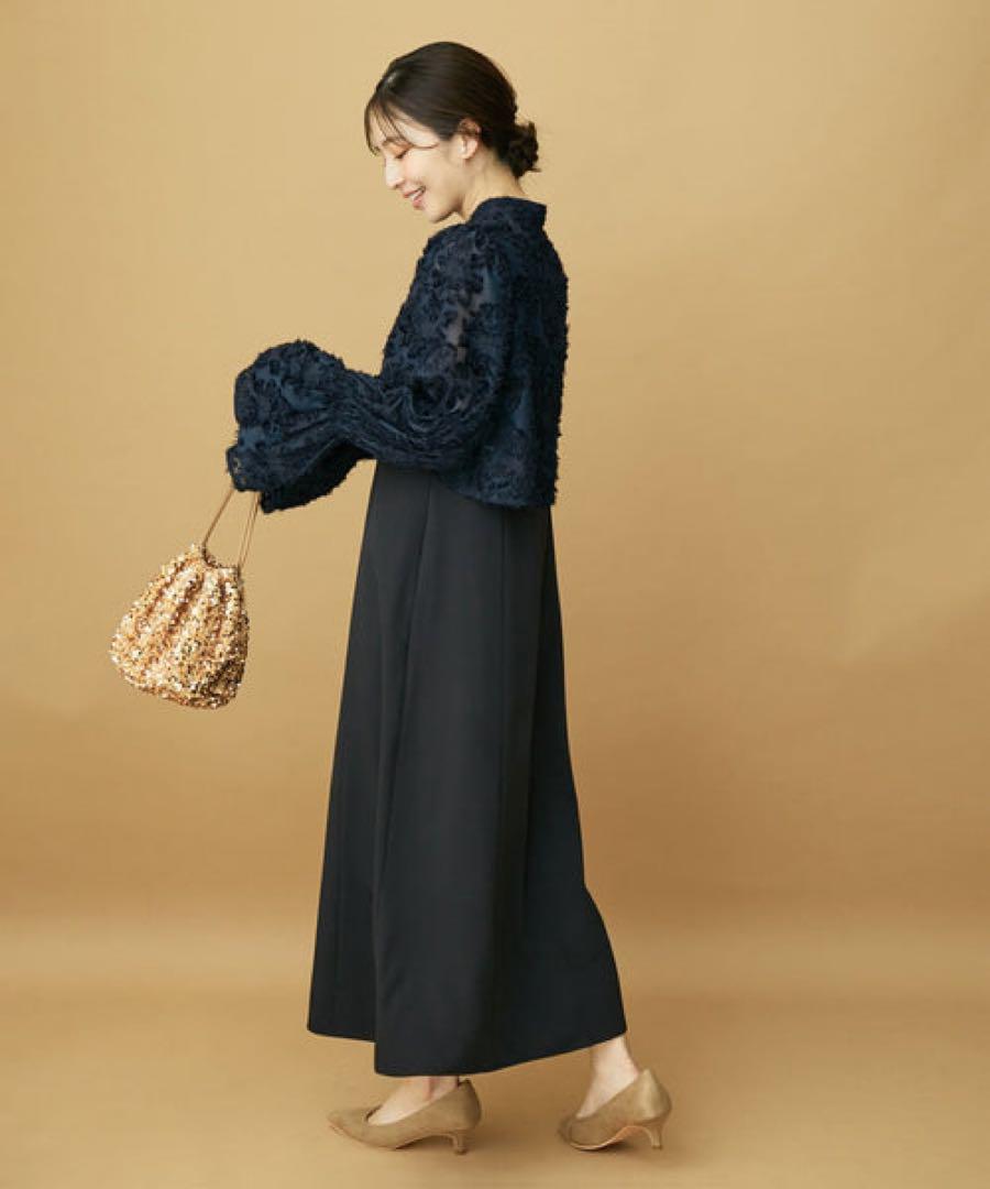 【VIS DRESS】　シャーリングボレロセット　ワンピース